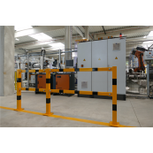 Fixed post | removable | Corner post for top and knee bar 90